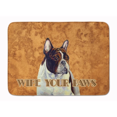 Carolines Treasures French Bulldog Wipe your Paws Machine Washable Memory Foam Mat LH9454RUG
